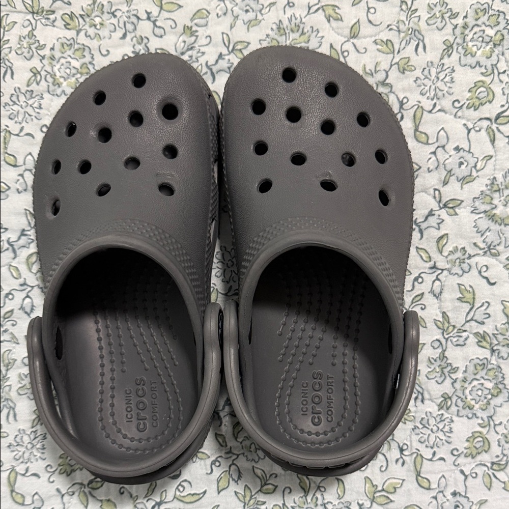 CROCS Kids Dark Gray Sandals